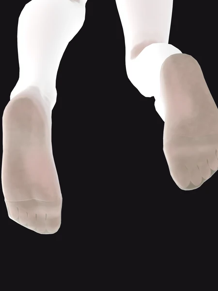汗じみと汗汚れ 100% 足裏