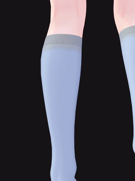 汗汚れ 100% ハイソックス ふくらはぎ