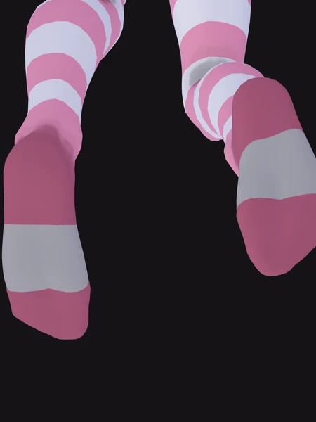 汗じみ 100% しましまサイハイ 足裏