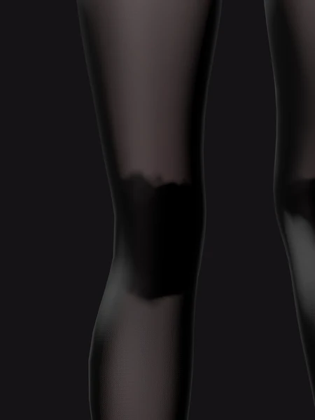 汗じみ 100% ブラック 膝の裏