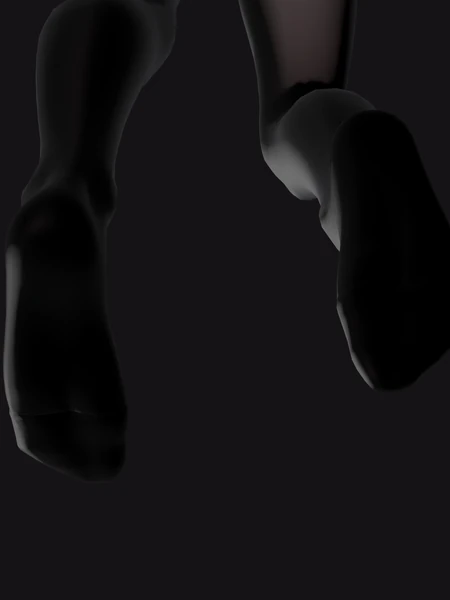 汗じみ 100% ブラック 足裏