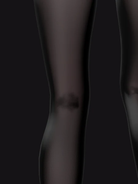 汗じみ 30% ブラック 膝の裏