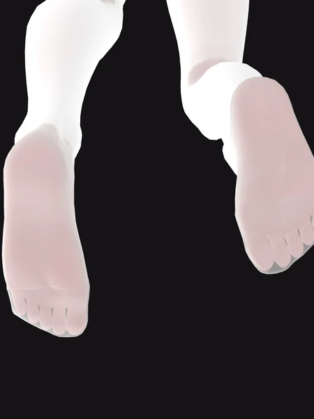 汗じみ 100% ホワイト 足裏